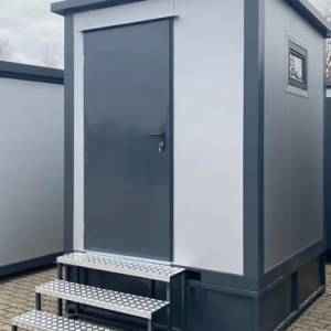 Cabina de aseo doble 2x2 m WC Box con depósito de aguas residuales