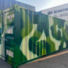 Contenedor 20 pies camuflaje con certificación IICL 6
