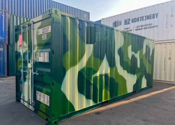 Contenedor 20 pies camuflaje con certificación IICL 6