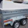 Remolque de dos ejes 750 kg Boro con laterales plegables y basculante