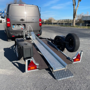 Remolque para motocicletas Type-Top RGW 600 de 2,50 m con reposapiés