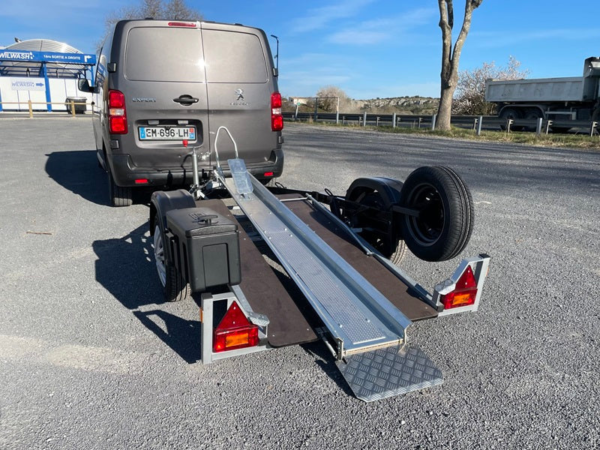 Remolque para motocicletas Type-Top RGW 600 de 2,50 m con reposapiés